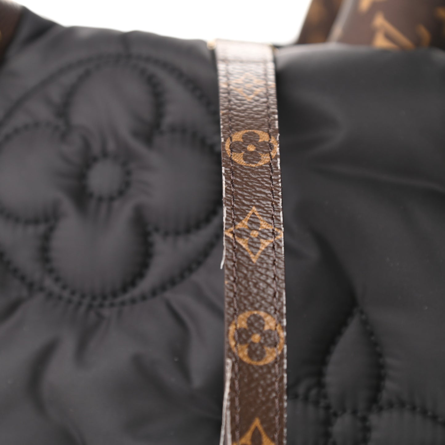 Econyl Monogram Pillow Giant Onthego GM Black