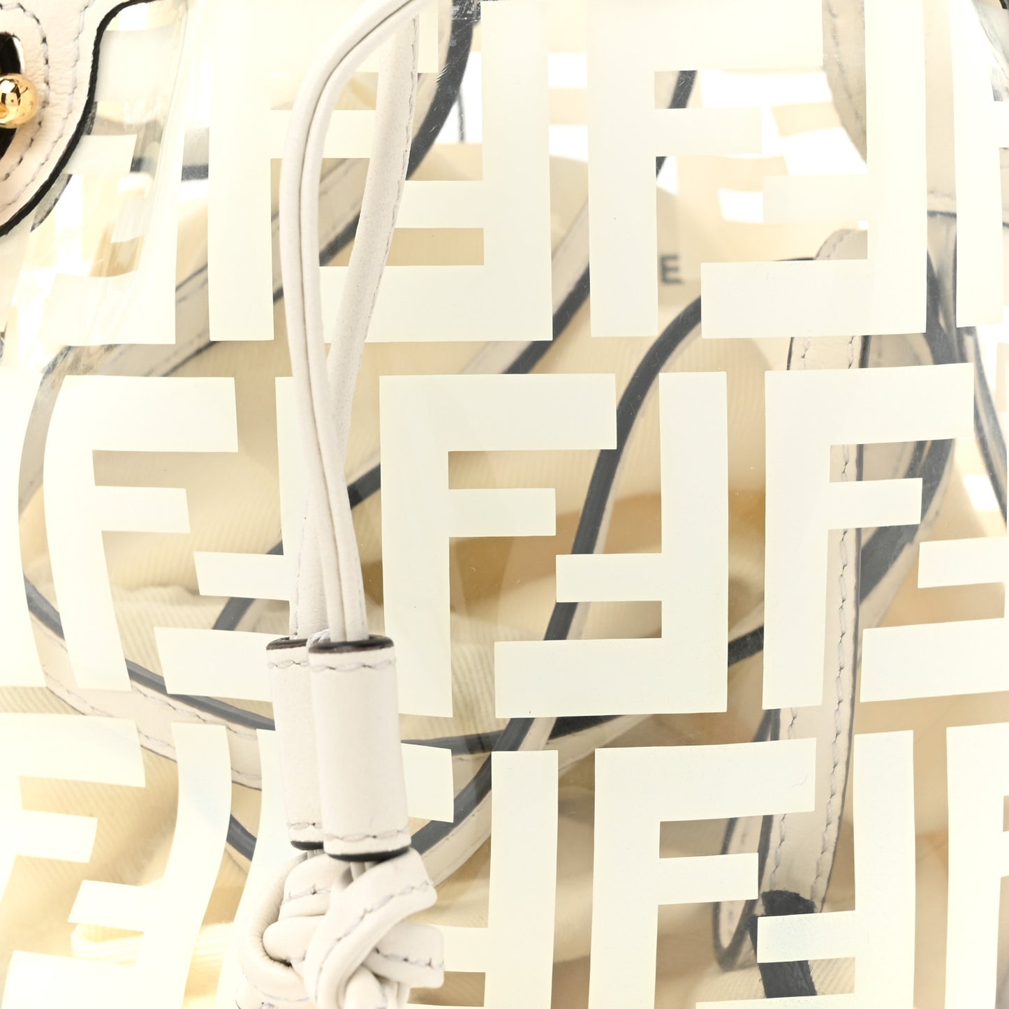 TPU FF Vitello Grace F is Fendi Mini Mon Tresor Bucket Bag White