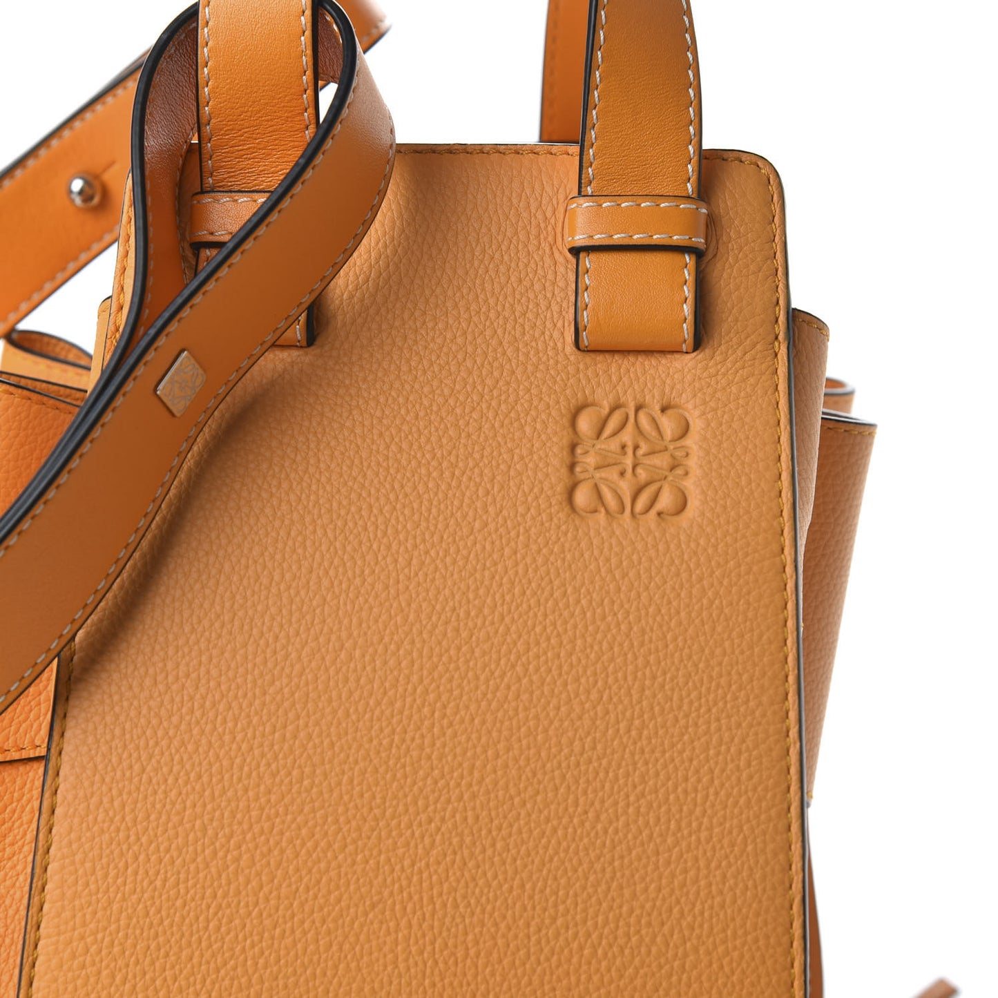 Calfskin Medium Hammock Shoulder Bag Mandarin