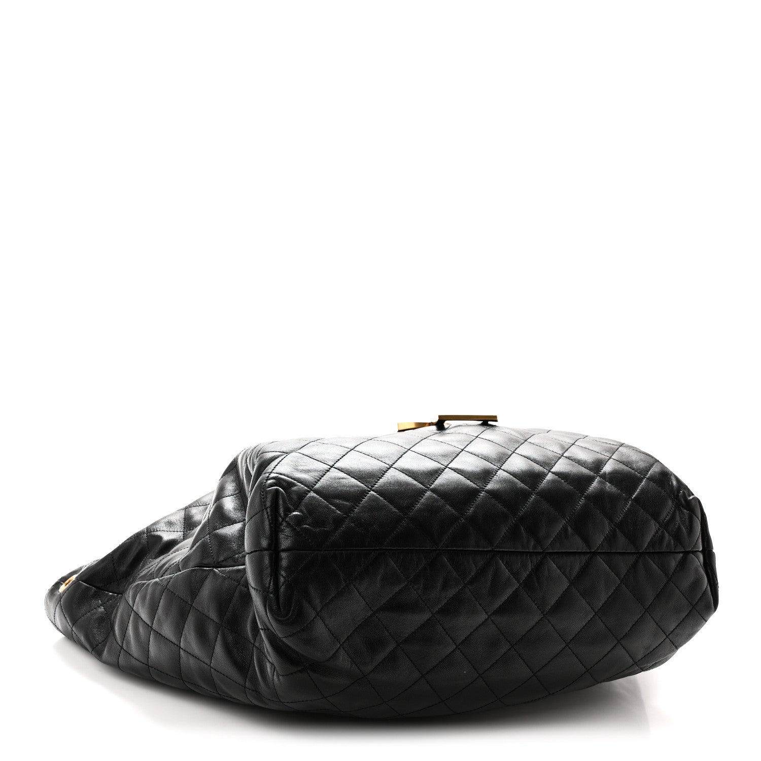 Saint Laurent Lambskin Quilted Maxi Icare Shopping Tote Black 5 of 11
