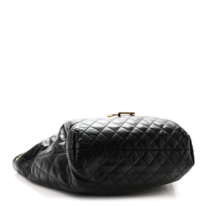 Saint Laurent Lambskin Quilted Maxi Icare Shopping Tote Black 5 of 11