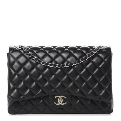Chanel Lambskin Quilted Maxi Double Flap Black 1 of 19