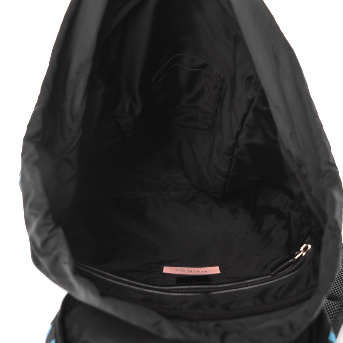 Techno Canvas GucciGhost Double Buckle Backpack Black New Acquamarine