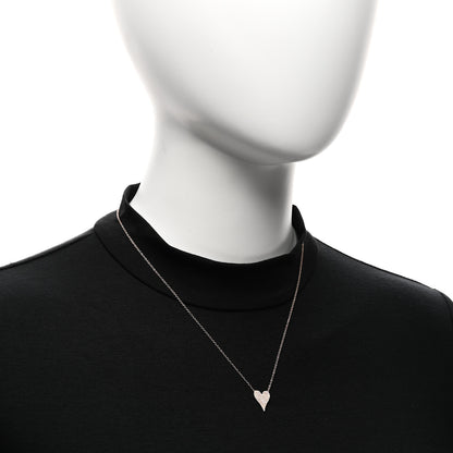 Parker & West by FASHIONPHILE 14K Rose Gold Diamond .18ctw Pave Heart Pendant Necklace 2 of 5