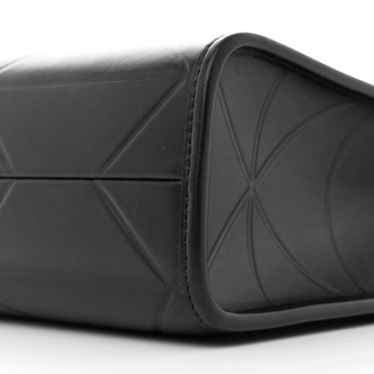 Prada Soft Calfskin Triangolo Symbole Embossed Mini Tote Black 10 of 10