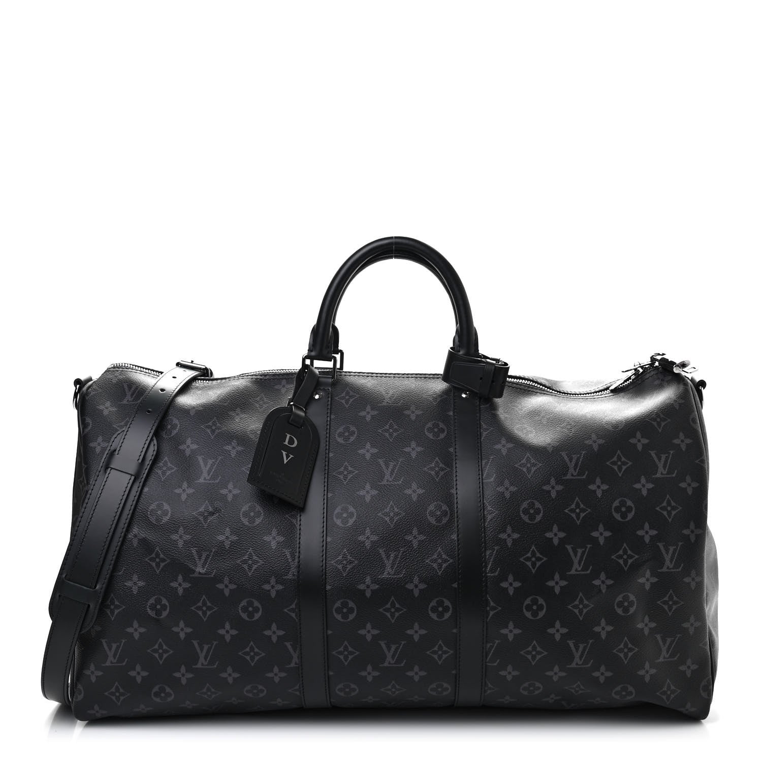 Louis Vuitton Monogram Eclipse Keepall Bandouliere 55 1 of 11