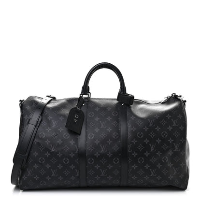 Louis Vuitton Monogram Eclipse Keepall Bandouliere 55 1 of 11