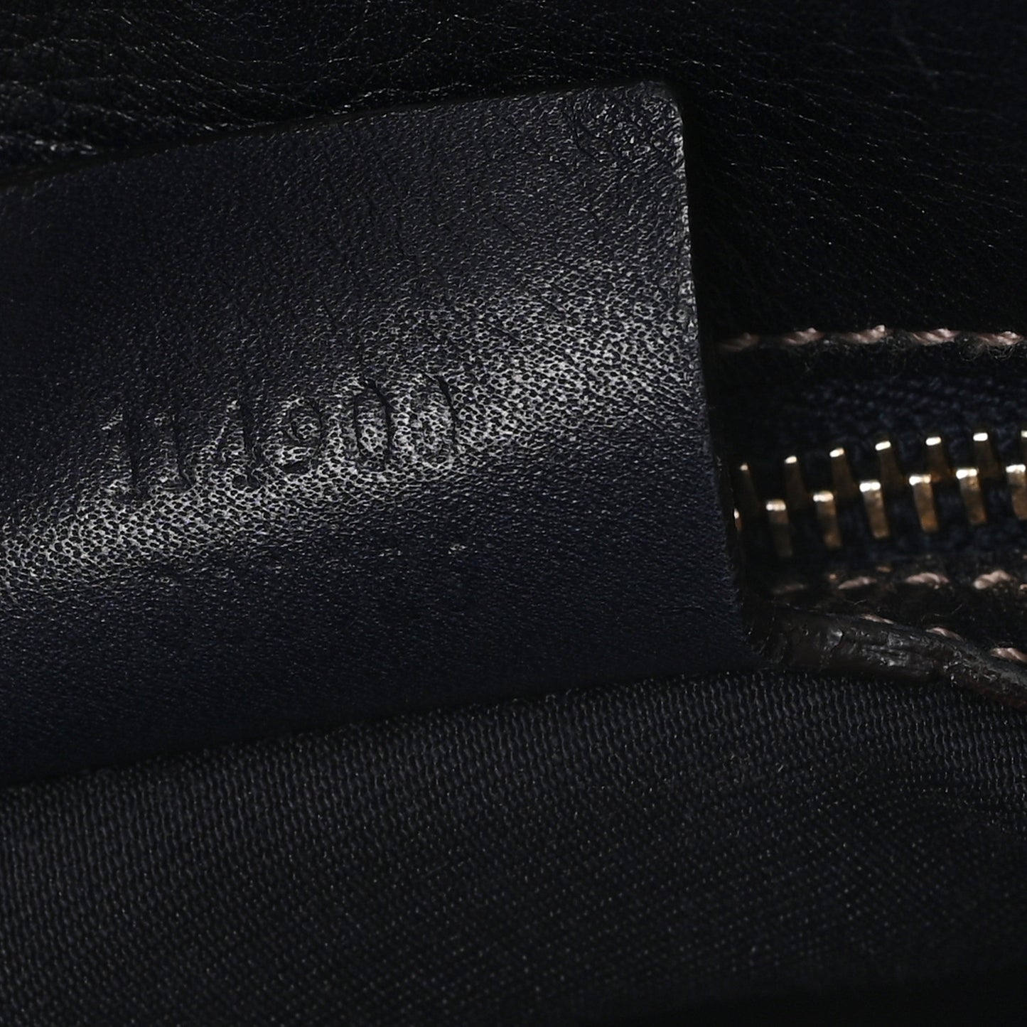 Calfskin Large Horsebit Chain Hobo Black