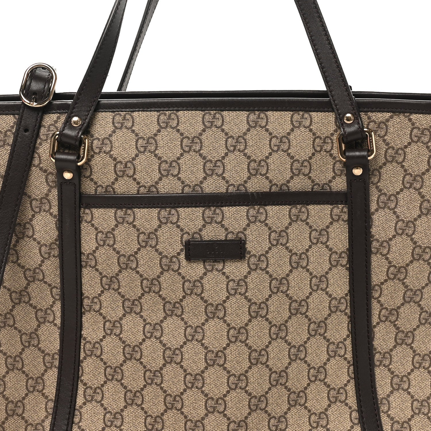 Gucci GG Supreme Monogram Medium Joy Tote Dark Brown 8 of 10