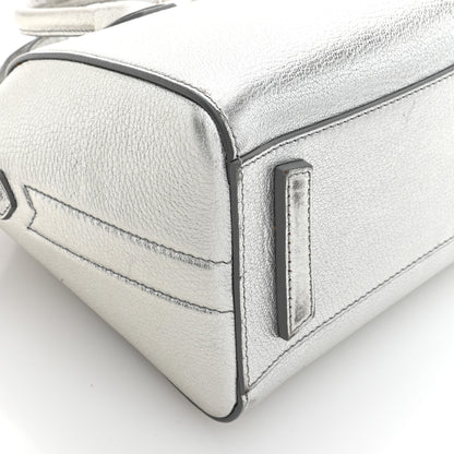 Givenchy Metallic Sugar Goatskin Mini Antigona Silver 9 of 10