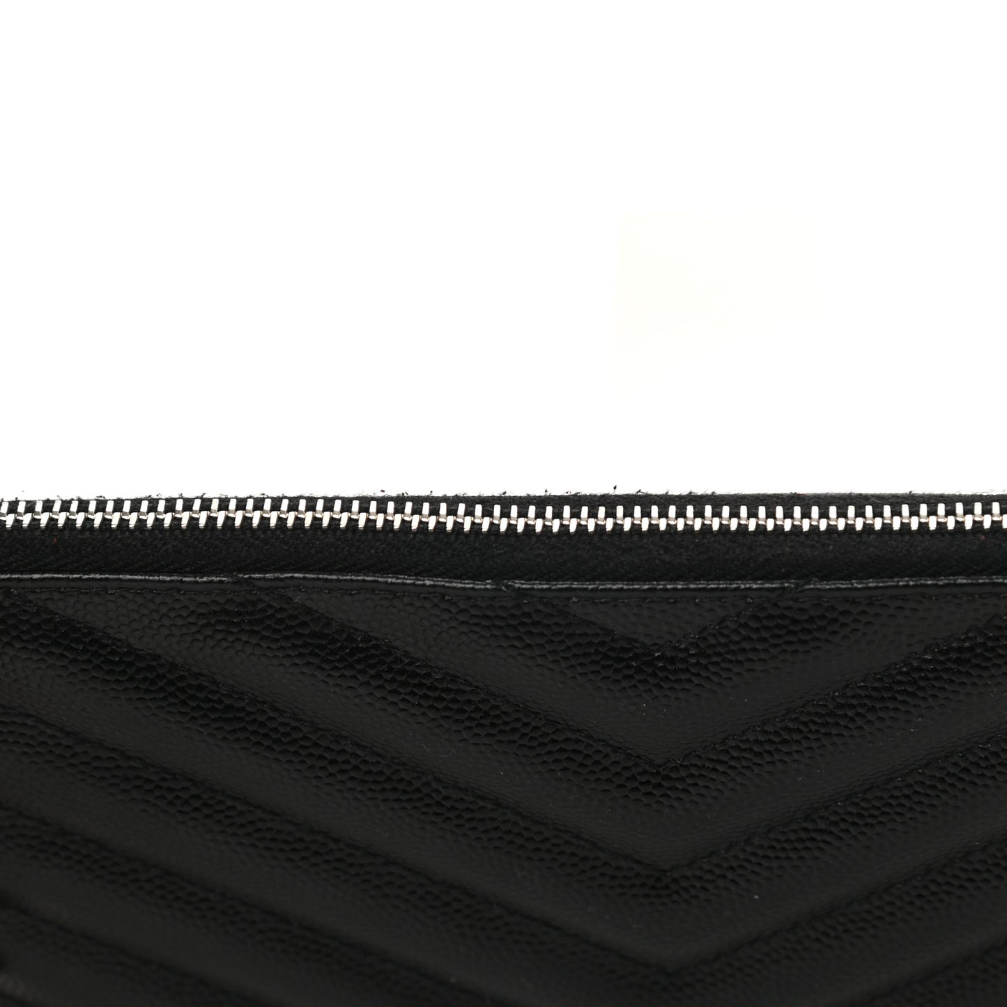 Grain De Poudre Chevron Monogram Bill Pouch Black