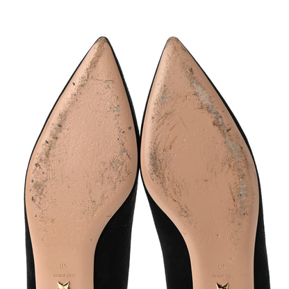 Christian Dior Suede Laminate Dioramour Ballet Flats 40 Black Gold 9 of 10