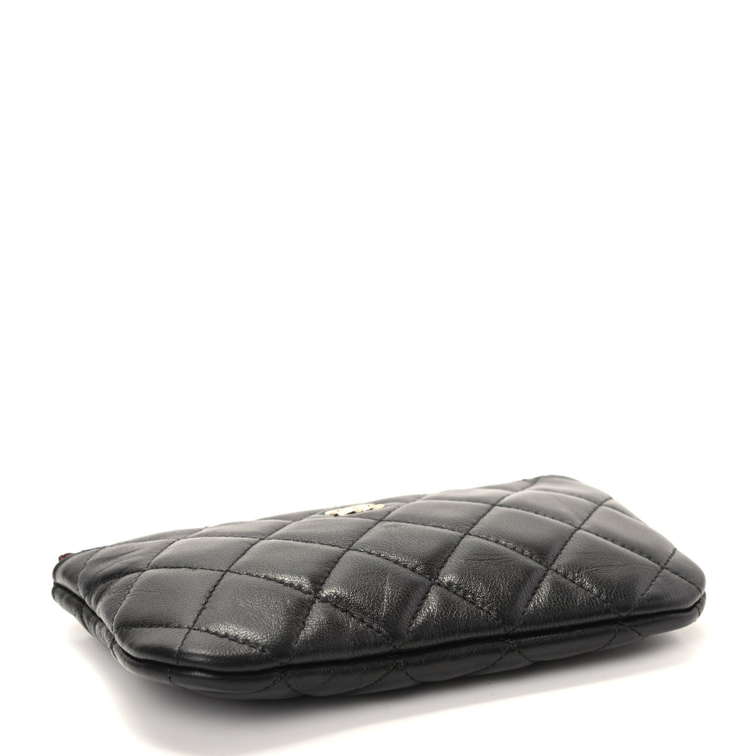 Chanel Lambskin Quilted Small Cosmetic Case Black 4 of 7