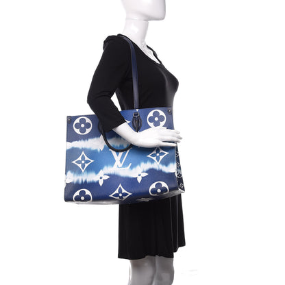 Louis Vuitton Monogram Escale Onthego GM Blue 2 of 11