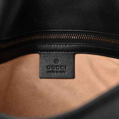 Gucci Calfskin Matelasse Small GG Marmont Shoulder Bag Black 12 of 14