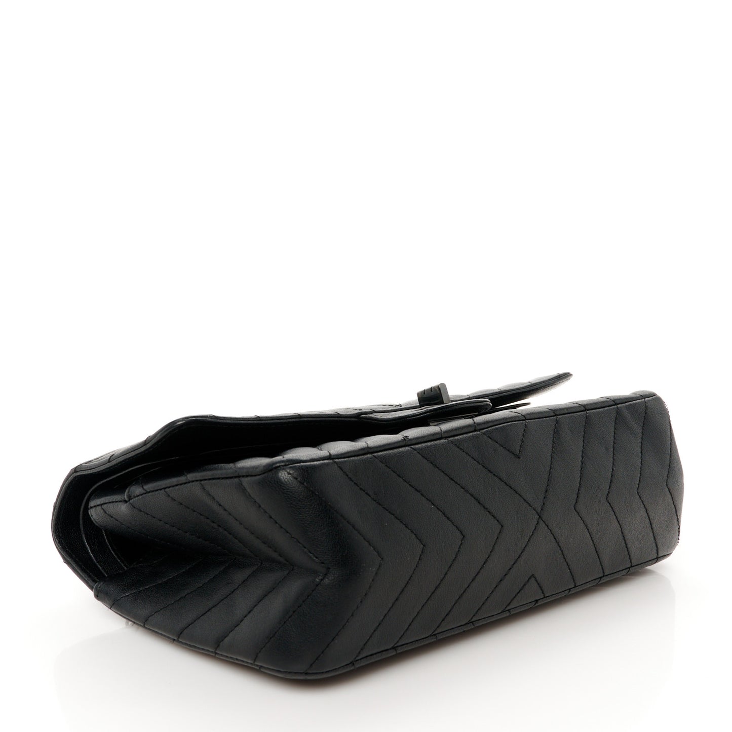 Sheepskin Chevron Quilted 2.55 Reissue 225 Double Flap So Black
