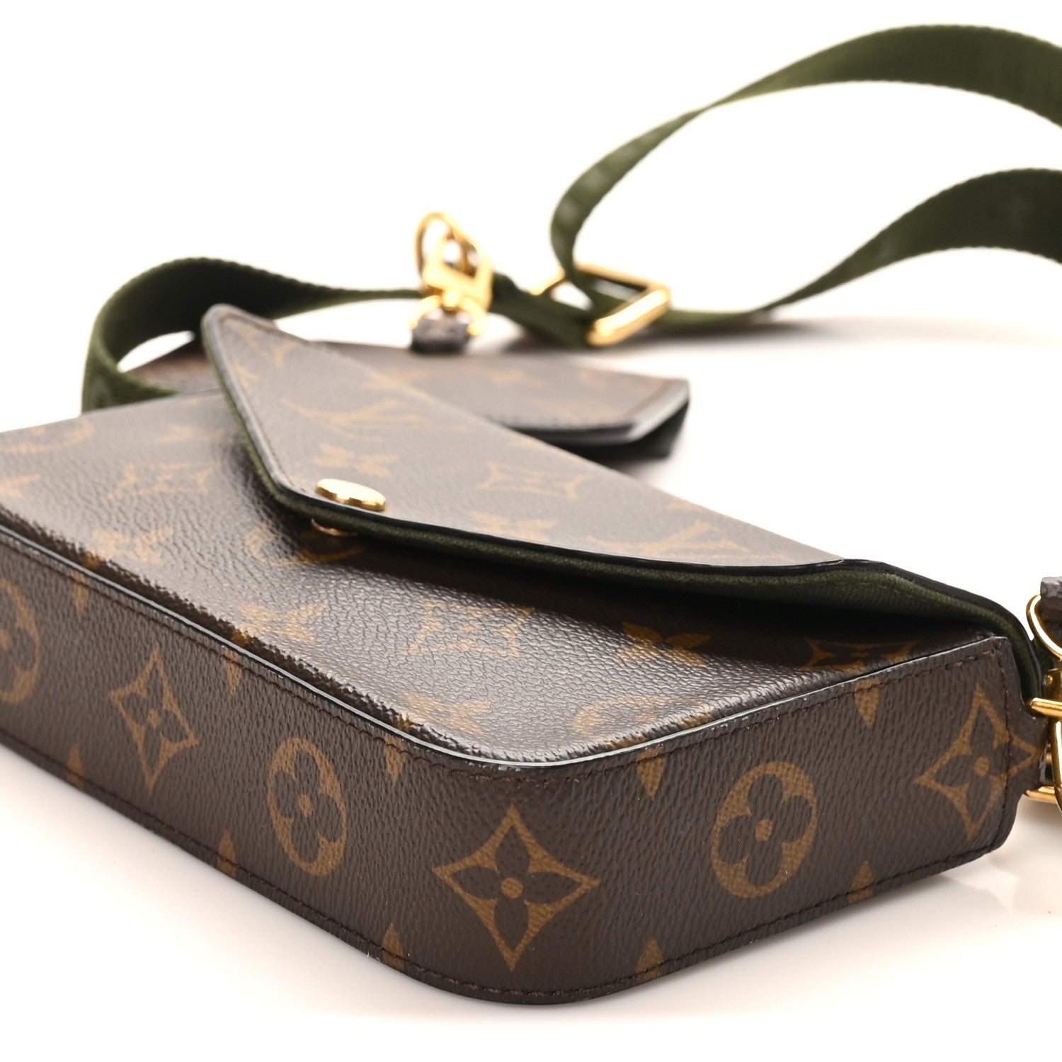 Louis Vuitton Monogram Felicie Strap & Go Kaki 9 of 10