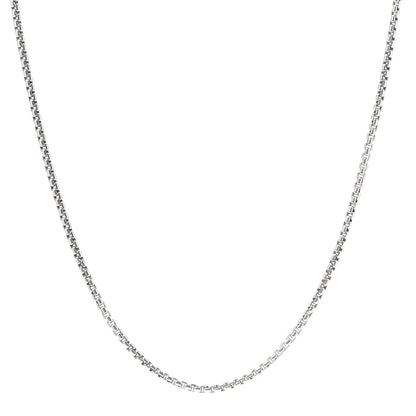 David Yurman Sterling Silver 14K Yellow Gold 2.7mm Small Box Chain Necklace 32" 1 of 5