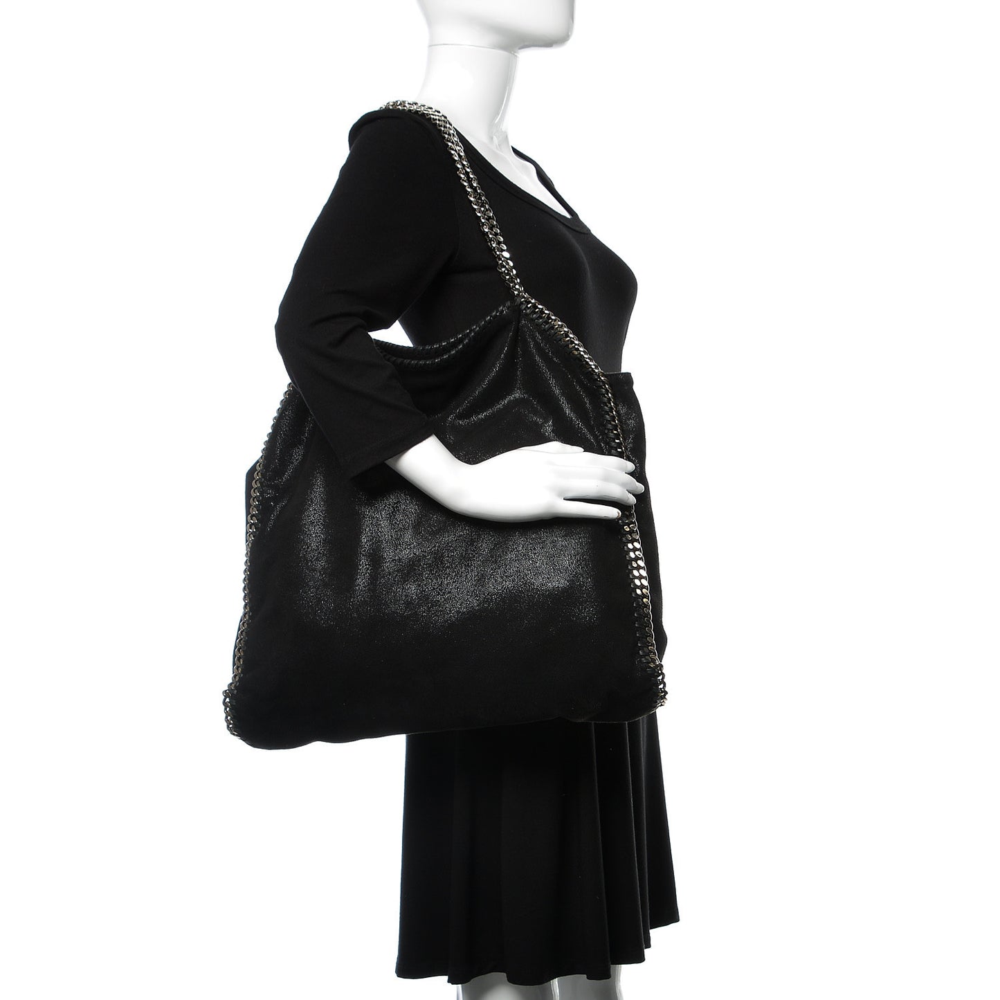 Shaggy Deer Big Falabella Tote Black