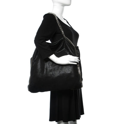 Stella McCartney Shaggy Deer Big Falabella Tote Black 2 of 8