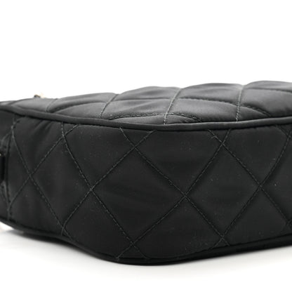 Prada Nylon Tessuto Impuntu Quilted Bandoliera Crossbody Bag Black 8 of 10