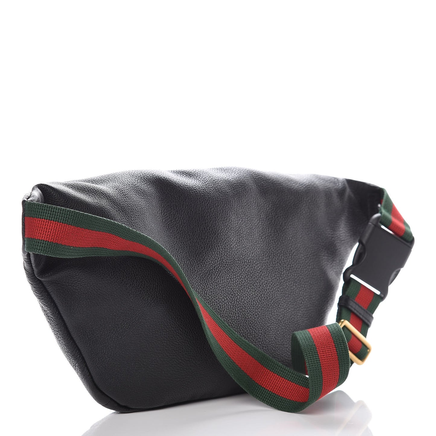 Grained Calfskin Logo Belt Bag Black