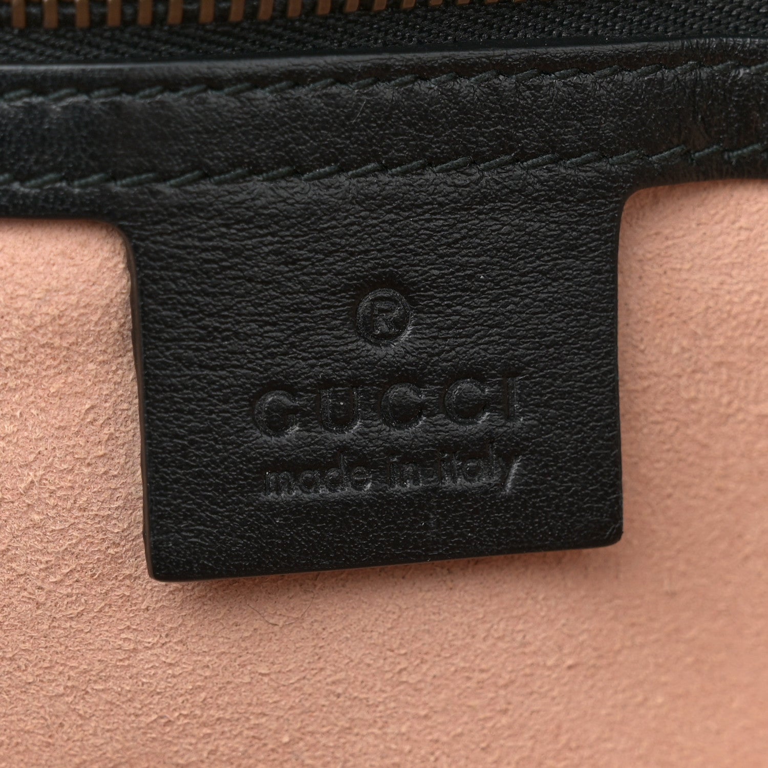 Gucci Calfskin Matelasse Small GG Marmont Shoulder Bag Black 6 of 11