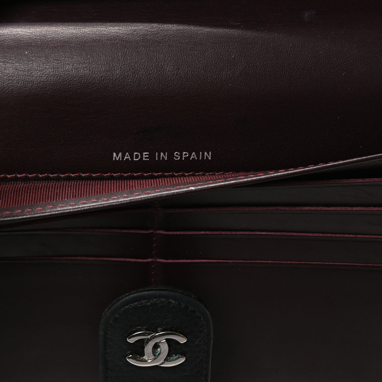 Caviar Quilted CC French Wallet Black