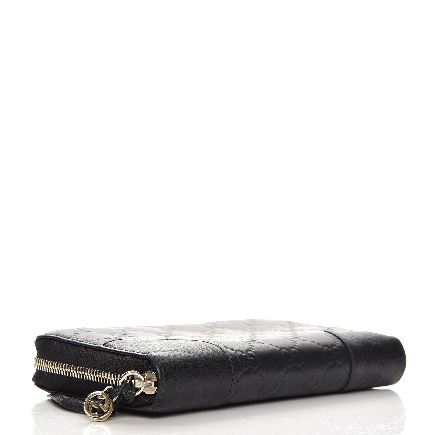 Gucci Guccissima Signature Microguccissima Bree Zip Around Wallet Black 4 of 7