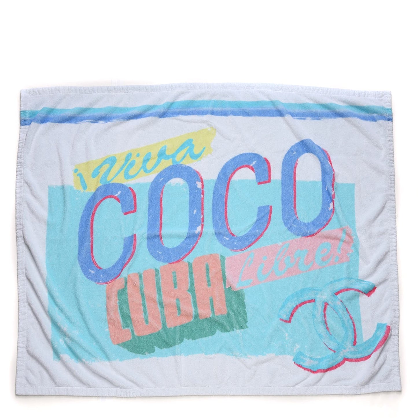 Cotton Coco Cuba Beach Towel Turquoise