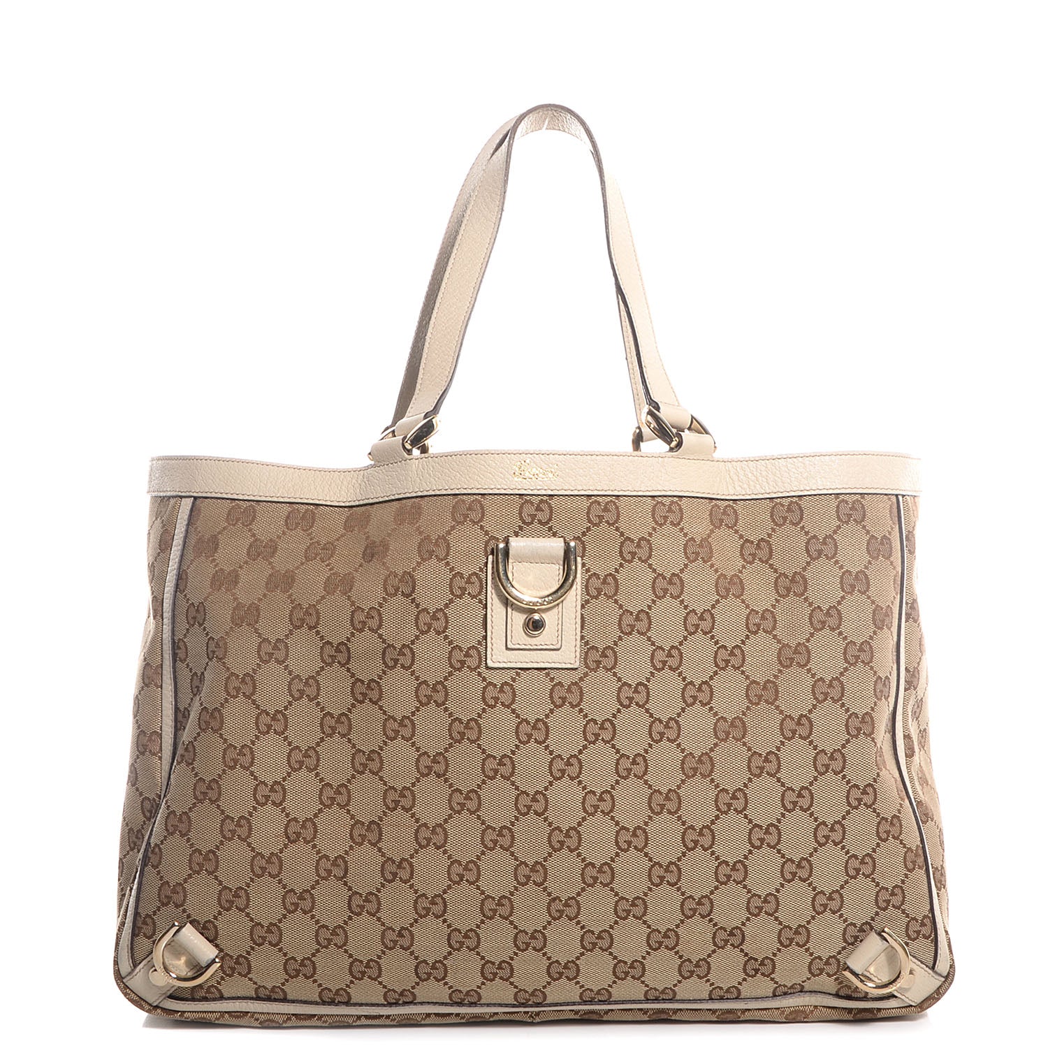 Gucci Monogram Large Abbey Tote Off White 1 of 16