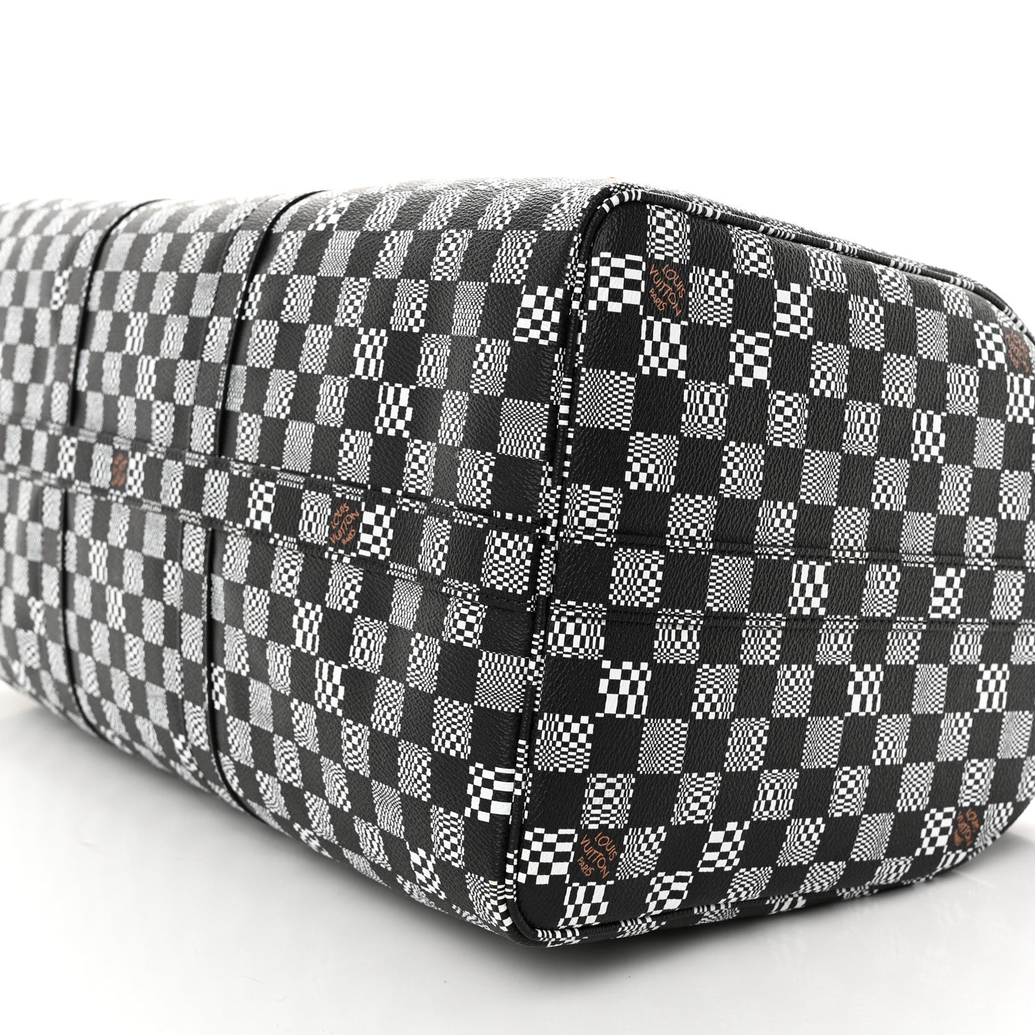 Louis Vuitton Damier Distorted Keepall Bandouliere 50 Black White 9 of 9