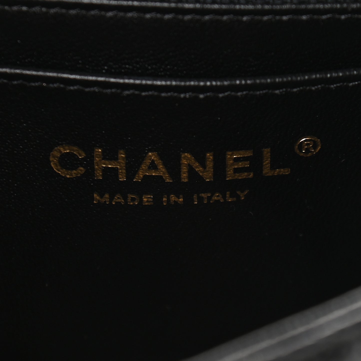 Caviar Quilted Mini Rectangular Flap Black
