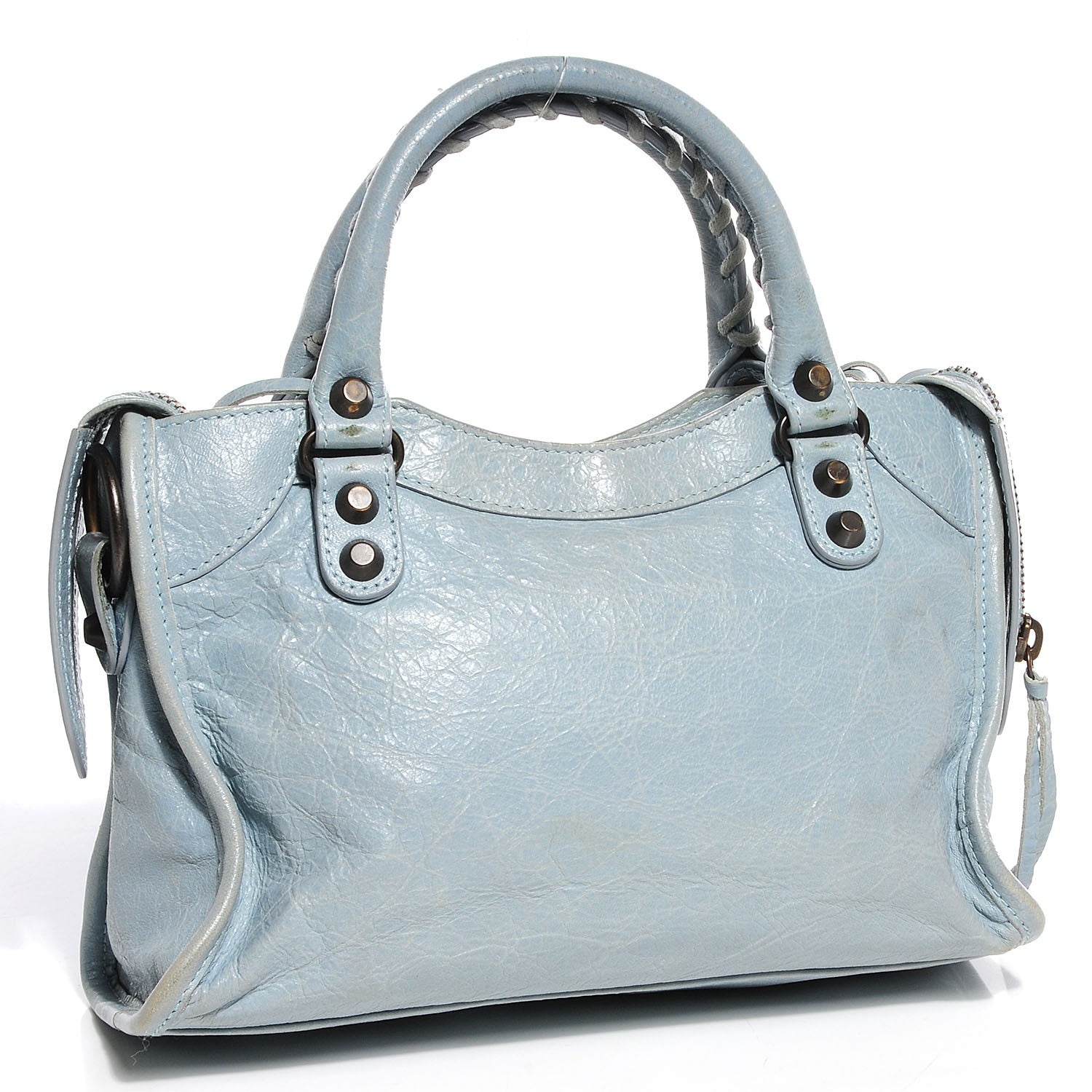 Balenciaga Agneau Classic Hardware Mini City Bleu Acier Ciel 4 of 20