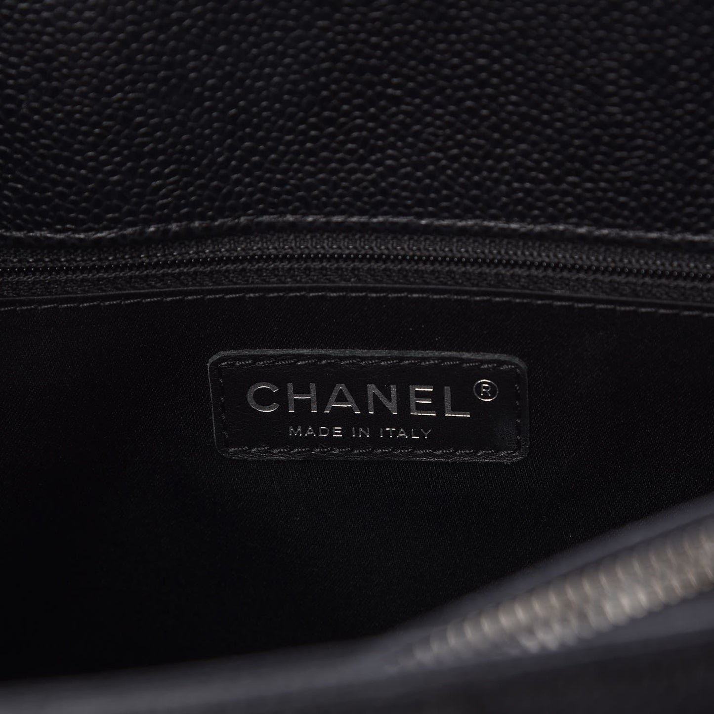 Caviar Quilted Grand Shopping Tote GST Black