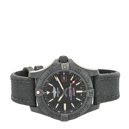 Breitling Titanium Nylon 45mm Avenger GMT Night Mission Automatic Watch Black V1731110 2 of 5