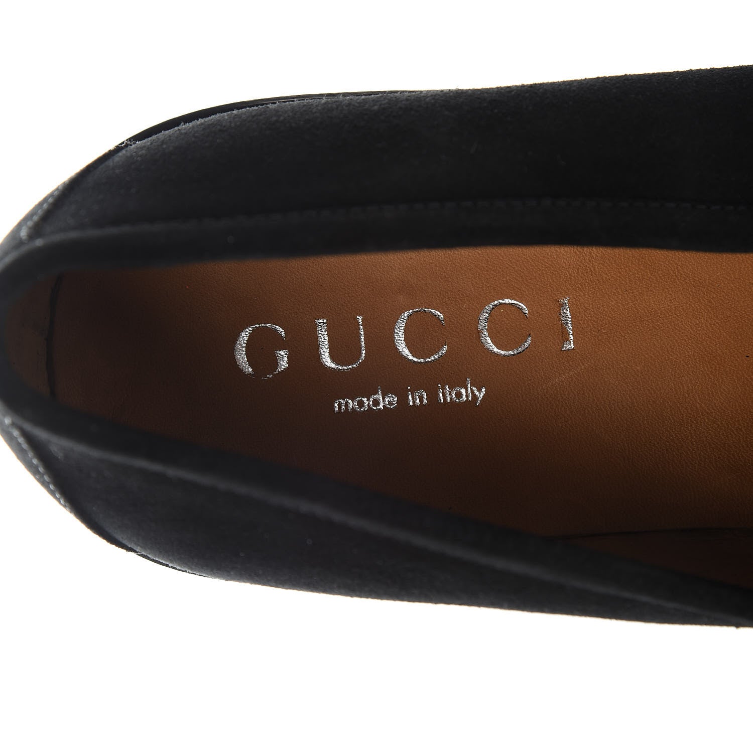 Gucci Suede Mens Horsebit Lug Sole Loafers 12 Black 7 of 13