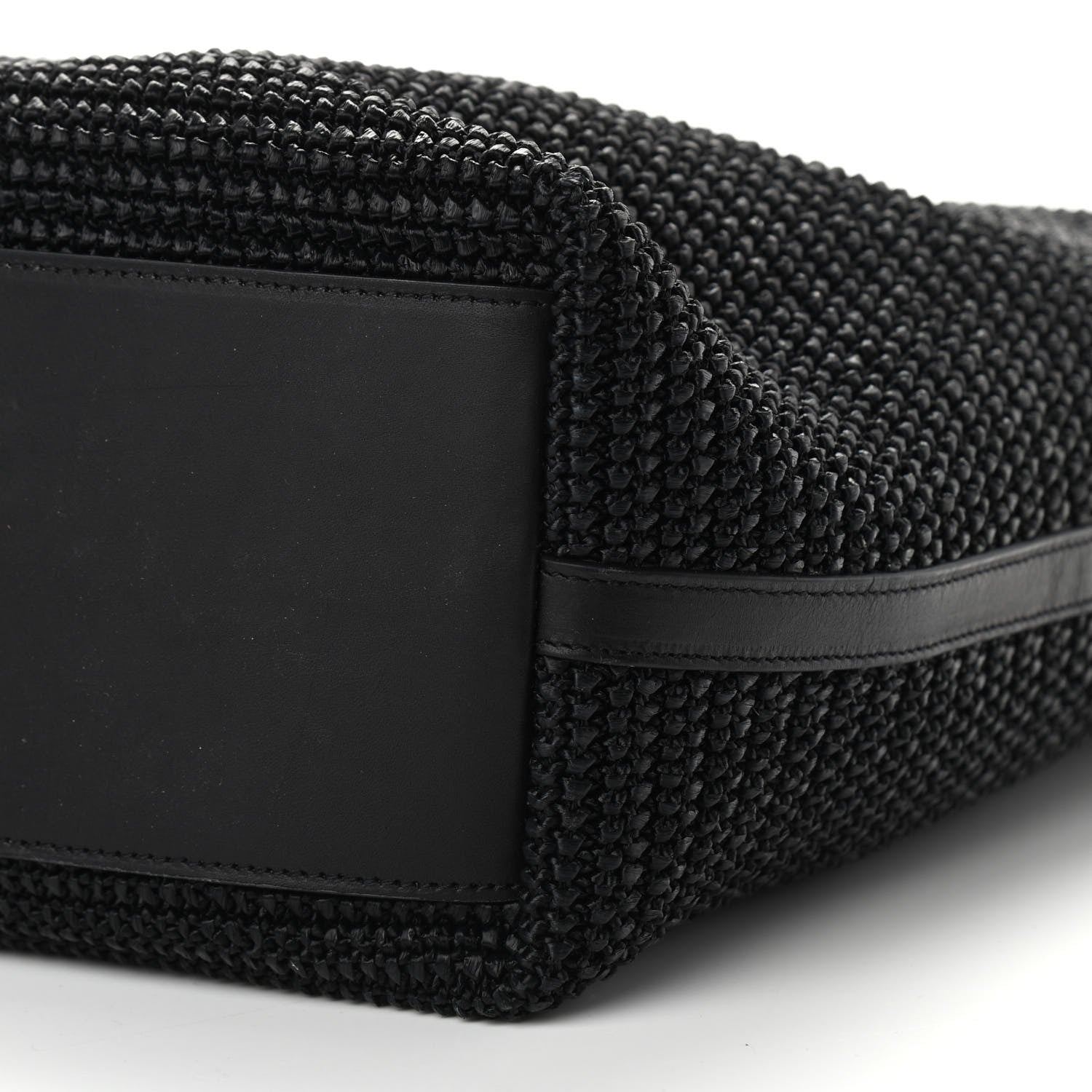 Saint Laurent Raffia Tote Black 8 of 8