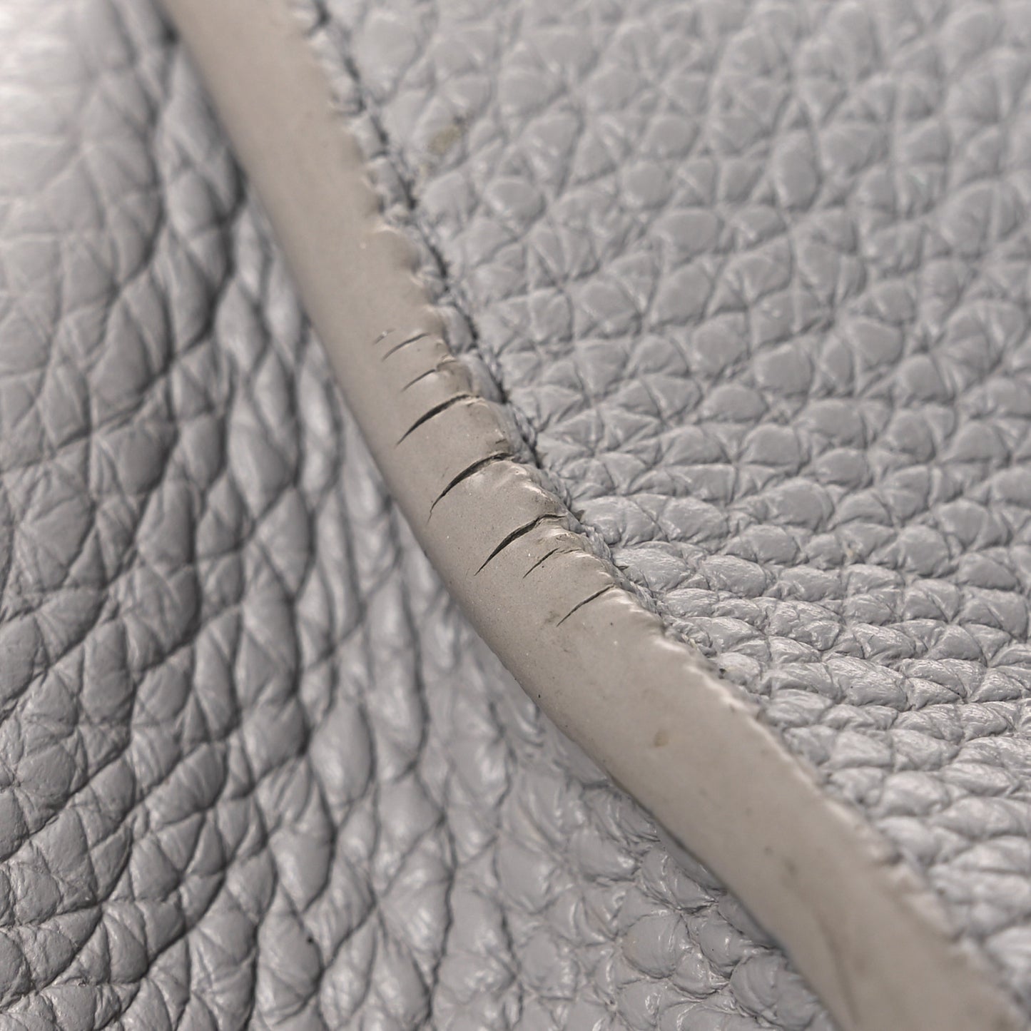 Grained Calfskin Small Supple Sac De Jour Grey
