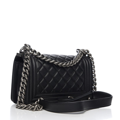 Chanel Calfskin Quilted Small Boy Flap Black 2 of 9