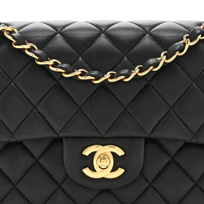 Chanel Lambskin Quilted Small Double Flap Black 8 of 10