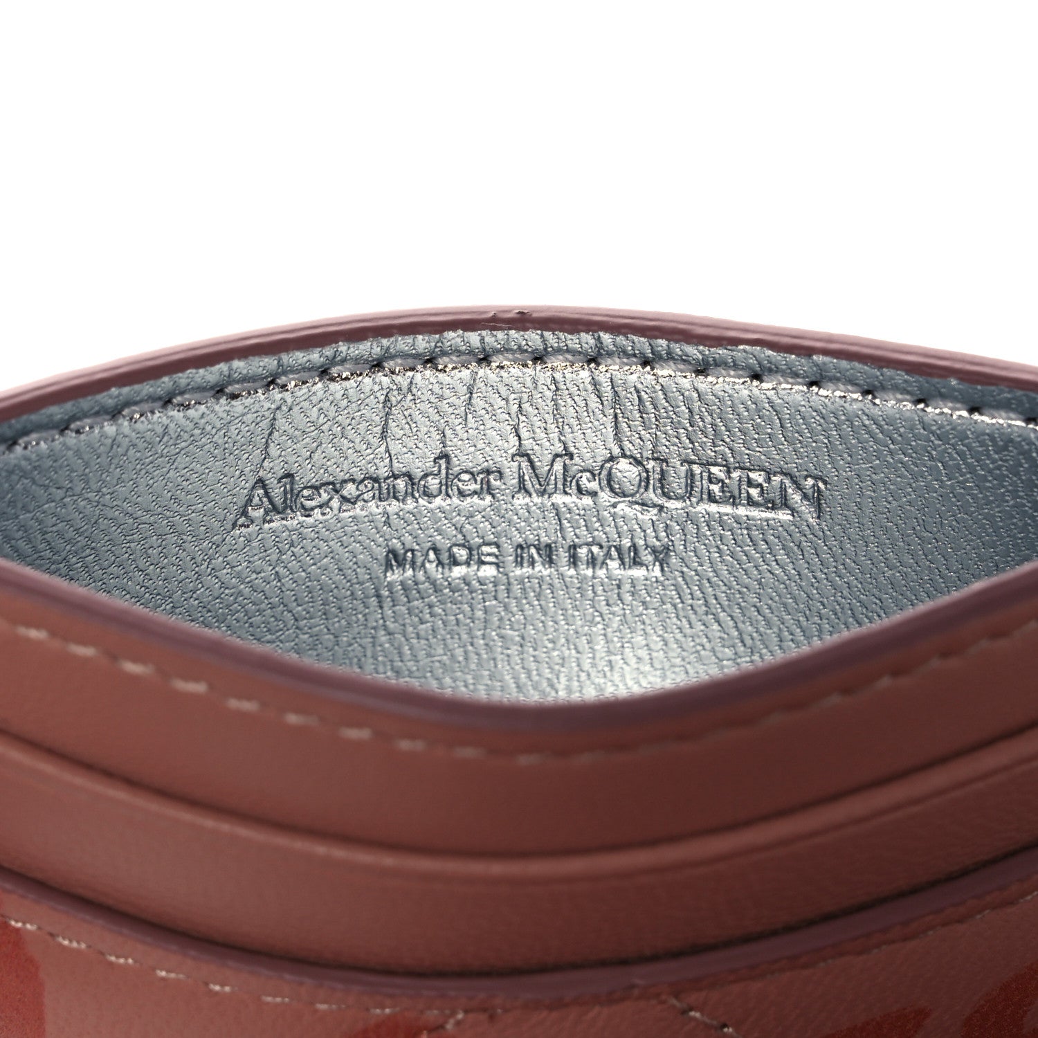Alexander McQueen Calfskin Graffiti Skull Card Holder 6 of 8