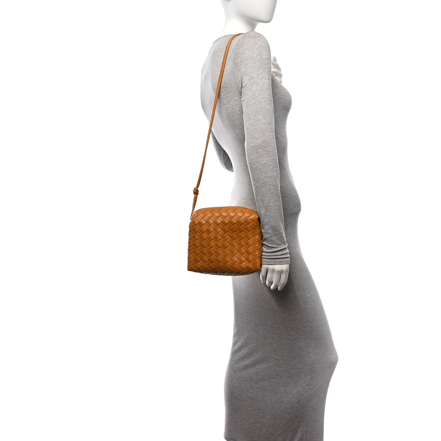 Nappa Intrecciato Small Loop Camera Bag Cob