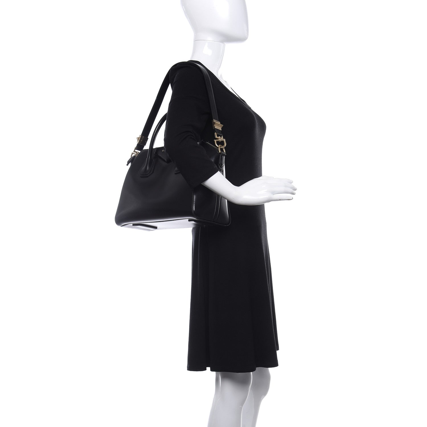 Givenchy Shiny Lord Calfskin Small Antigona Black 2 of 5