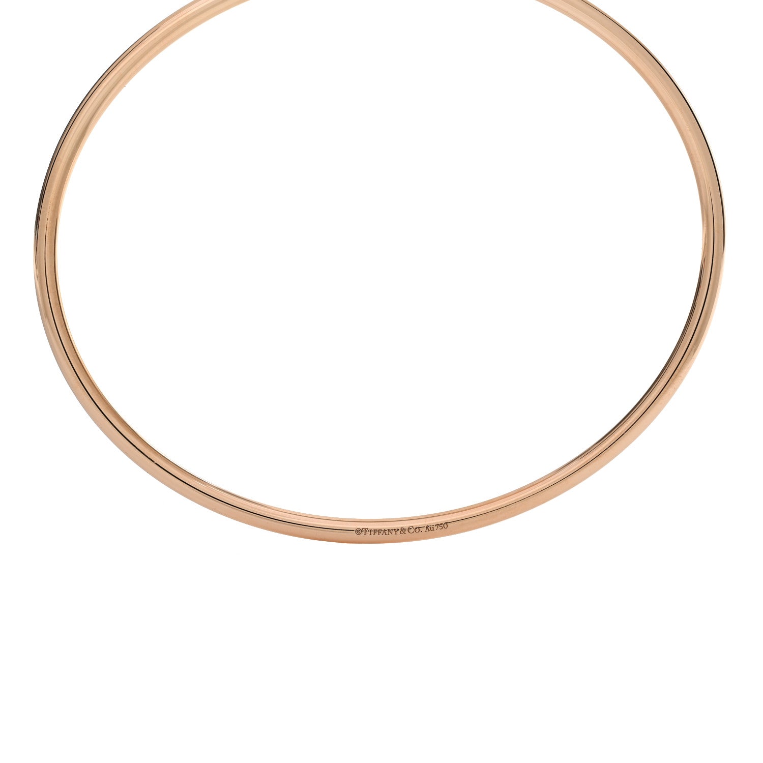 Tiffany 18K Rose Gold Gray Moonstone 8mm HardWear Ball Bypass Bracelet 3 of 3