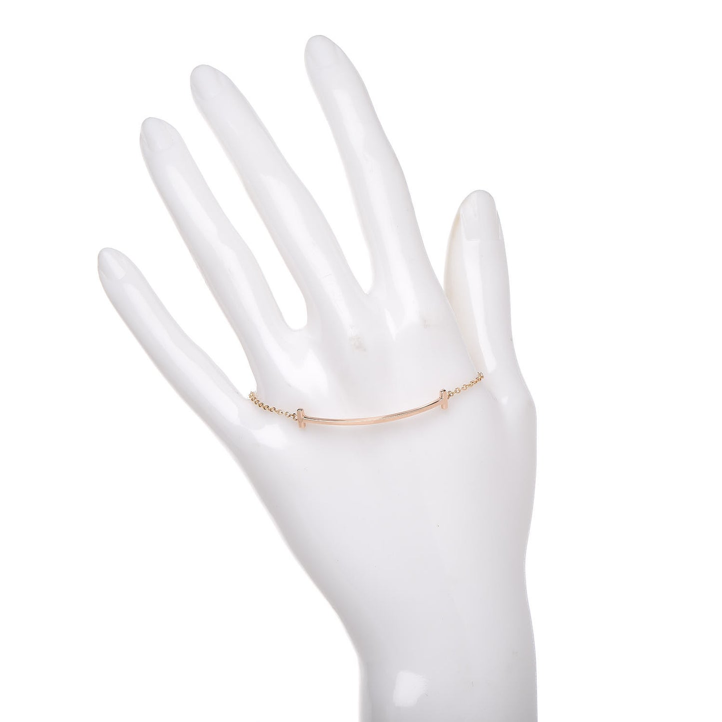 18K Rose Gold T Smile Bracelet