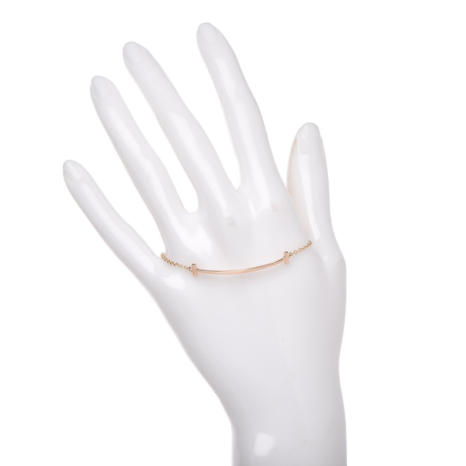 Tiffany 18K Rose Gold T Smile Bracelet 2 of 4