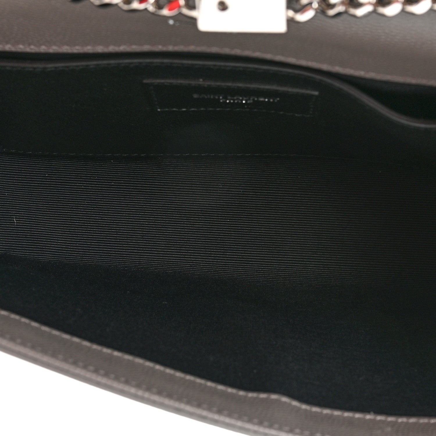 Saint Laurent Grain De Poudre Small Monogram Kate Satchel Storm 5 of 11