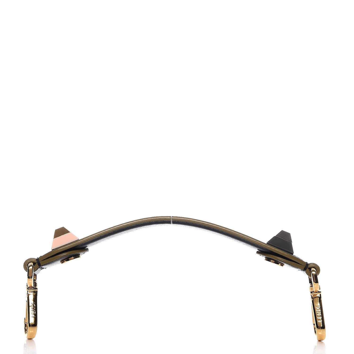 Fendi Calfskin Studded Mini Strap You Black 2 of 4