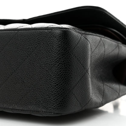 Chanel Caviar Quilted Jumbo Double Flap Black 10 of 11